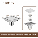 Ralo Inteligente Clicável de Inox